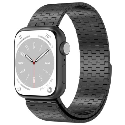Köp Magnetiskt Metallarmband Apple Watch 42/44/45/49mm Svart Online
