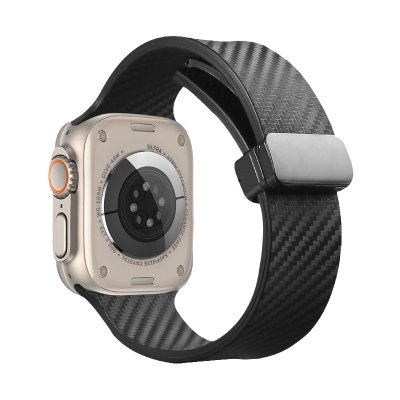 Köp Magnetiskt Silikonarmband Apple Watch 38/40/41 mm Carbon Online