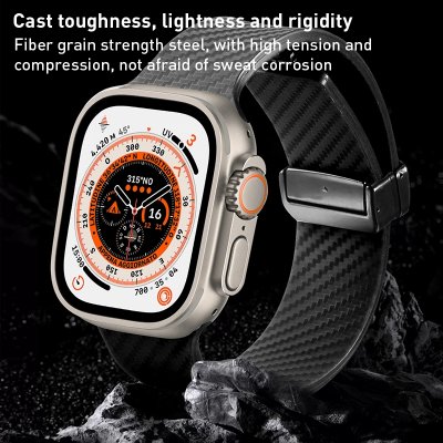 Köp Magnetiskt Silikonarmband Apple Watch 41mm Series 9 Carbon Online