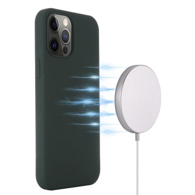 MagSafe Silikonskal iPhone 14 Pro Mörkgrön - Techhuset.se