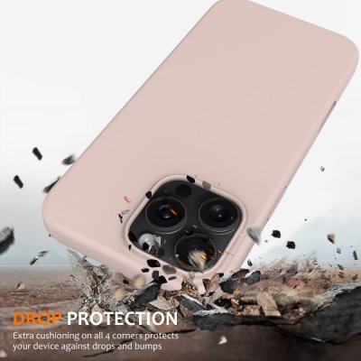 MagSafe Silikonskal iPhone 16 Pro Rosa
