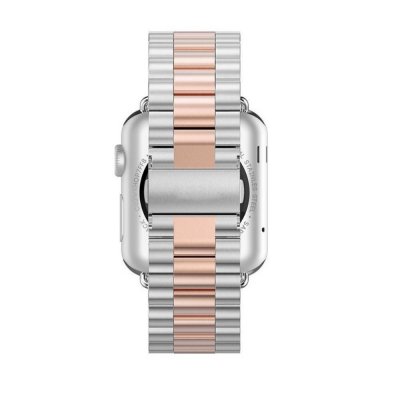 Köp Metallarmband Apple Watch 41mm Series 9 Silver/Roséguld Online