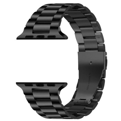 Metallarmband Apple Watch Series 11 46mm Svart - framvy utan klockan