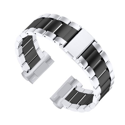 Metallarmband Fitbit Versa 3/Sense Silver/Svart . Techhuset.se