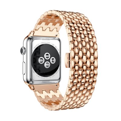 Köp Metallarmband i Fjärilspänne Apple Watch Ultra 3 49mm Roséguld Online
