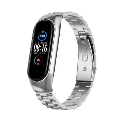 Metallarmband Xiaomi Mi Band 5/6 Silver - Techhuset.se