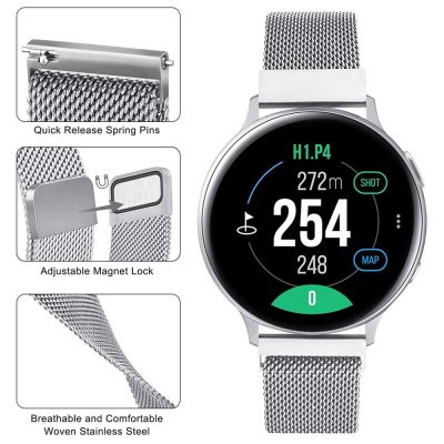 Köp Milanese Armband Samsung Galaxy Watch 5 40/44/Pro 45 mm Silver Online