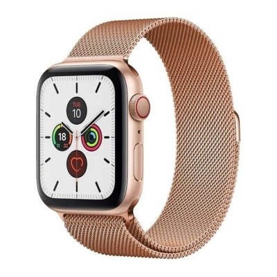 Köp Milanese Loop Armband Apple Watch 41mm Series 9 Roséguld Online