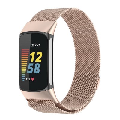 Köp Milanese Loop Armband Fitbit Charge 6 Champagneguld Online