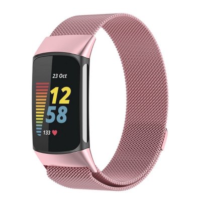 Köp Milanese Loop Armband Fitbit Charge 6 Rosa Online