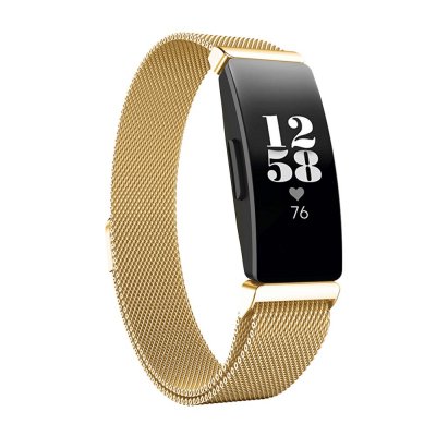 Milanese Loop Armband Fitbit Inspire/Inspire HR/Inspire 2 Guld - Techhuset.se