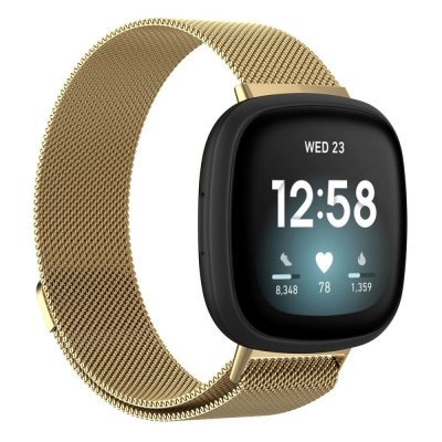 Köp Milanese Loop Armband Fitbit Versa 4/Sense 2 Guld Online