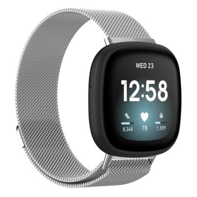 Köp Milanese Loop Armband Fitbit Versa 4/Sense 2 Silver Online