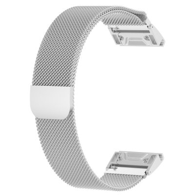 Milanese Loop Armband Garmin Fenix 5/5 Plus/6/6 Pro Silver - Techhuset.se