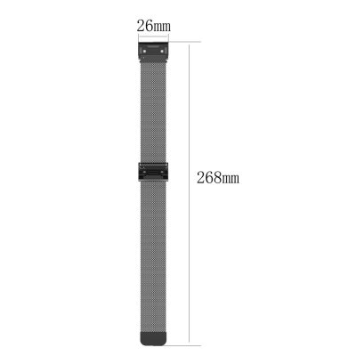 Milanese Loop Armband Garmin Fenix 6X Pro Svart