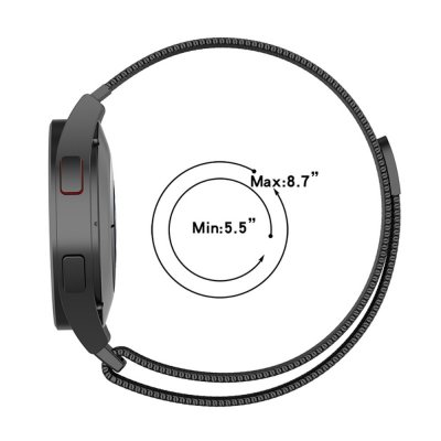 Milanese Loop Armband Samsung Galaxy Watch 4 40mm/Classic 42mm Svart - Techhuset.se