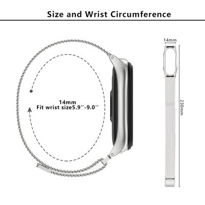 Köp Milanese Loop Armband Xiaomi Mi Band 5/6 Rosa Online