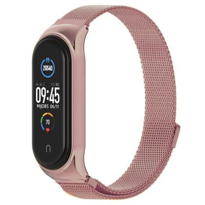 Köp Milanese Loop Armband Xiaomi Mi Band 5/6 Rosa Online