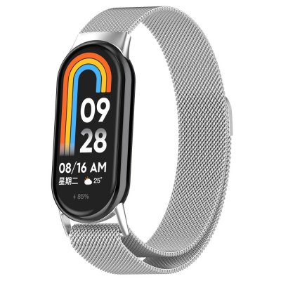 Köp Milanese Loop Armband Xiaomi Smart Band 8 Silver online