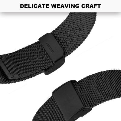 Köp Milanese Mesh Bracelet Fitbit Charge 6 Svart Online