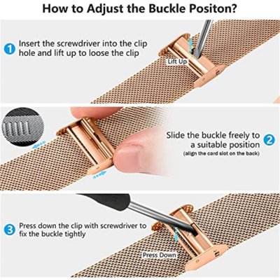 Köp Milanese Mesh Bracelet Samsung Galaxy Watch 6 44mm Roséguld Online