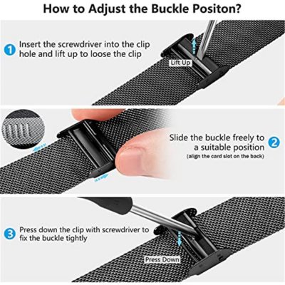 Köp Milanese Mesh Bracelet Samsung Galaxy Watch 6 44mm Svart Online