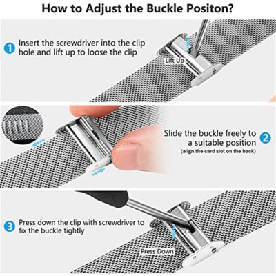 Köp Milanese Mesh Bracelet Samsung Galaxy Watch 6 Classic 43mm Silver Online