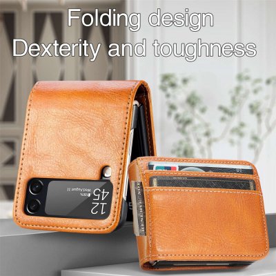 Köp Mobilfodral Samsung Galaxy Z Flip 4 Cognac Online