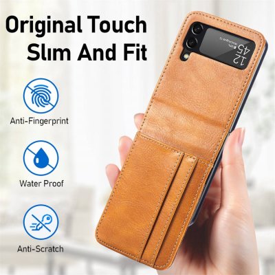 Köp Mobilfodral Samsung Galaxy Z Flip 4 Cognac Online