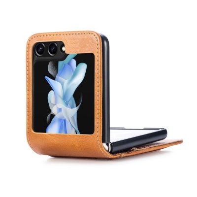 Mobilfodral Samsung Galaxy Z Flip 5 Cognac