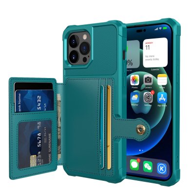 Köp Multi-Slot Skal iPhone 14 Pro Grön Online