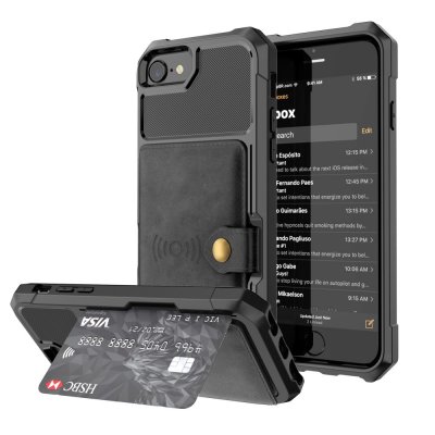 Multi-Slot Skal iPhone 7/8/SE 2020 Svart