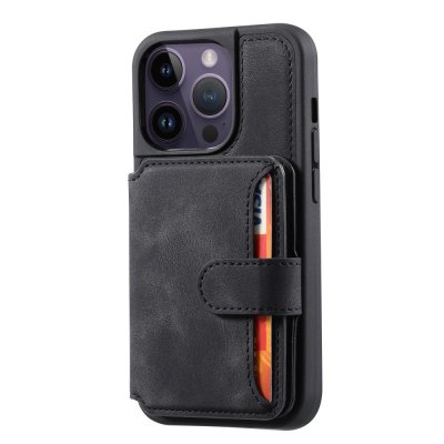 Köp Multi-Slot Skal RFID-skydd iPhone 15 Pro Max Svart online