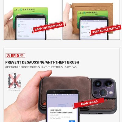 Köp Multi-Slot Skal RFID-skydd Samsung Galaxy S23 FE Brun Online