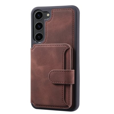 Köp Multi-Slot Skal RFID-skydd Samsung Galaxy S24 Brun Online