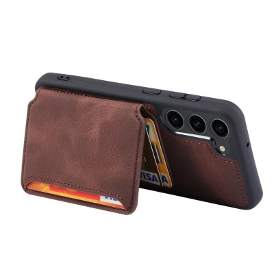 Köp Multi-Slot Skal RFID-skydd Samsung Galaxy S24 Brun Online