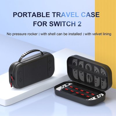Nintendo Switch 2 Stor Förvaringsväska Med Handtag Svart