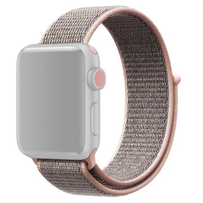 Nylonarmband Apple Watch 42/44mm Rose Guld - Techhuset.se