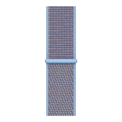 Nylonarmband Apple Watch Series 11 46mm Baby Blå - närbild på armbandet