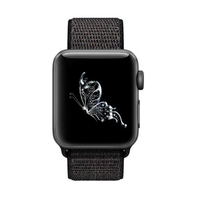 Nylonarmband Apple Watch Series 10 46mm Svart