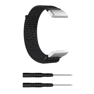Svart nylonarmband och fästen till Garmin Fenix 8 47mm set