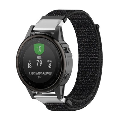 Nylonarmband Garmin Fenix 7S Pro svart