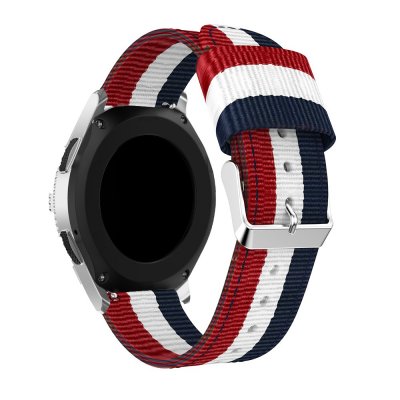 Techhuset Nylonarmband Samsung Galaxy Watch 46mm Blå/Vit/Röd Bild 2