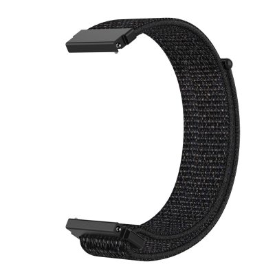Svart nylonarmband Garmin Vivoactive 5 – från sidan med böj