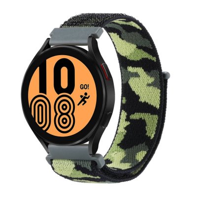 Nylonarmband Samsung Galaxy Watch FE Kamouflage Grön