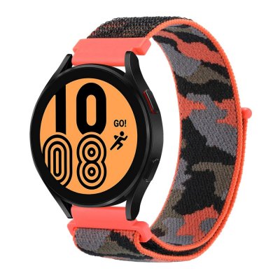 Köp Nylonarmband Samsung Galaxy Watch 5 40/44/Pro 45mm Kamouflage Orange Online