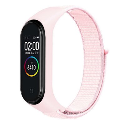 Köp Nylonarmband Xiaomi Mi Band 5/6/7 Ljusrosa Online