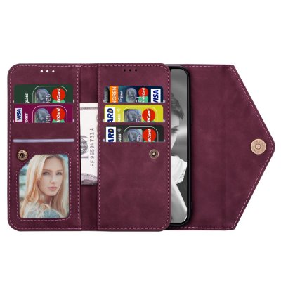 Plånboksfodral iPhone 12 Pro Max Vinröd - Techhuset.se
