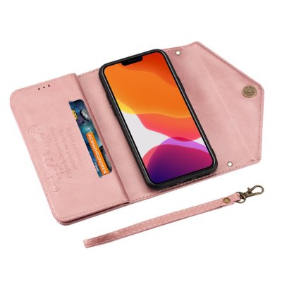 Köp Plånboksfodral iPhone 14 Roséguld Online