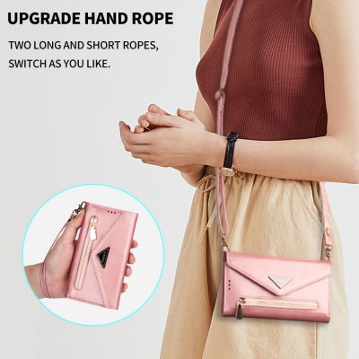 Köp Plånboksfodral iPhone 14 Roséguld Online